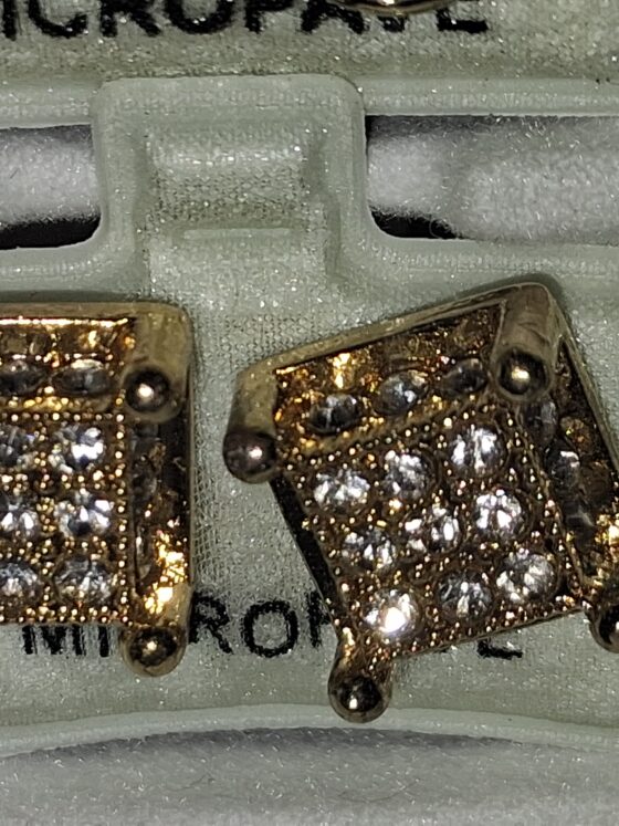 Gold and Dimond Designed Fashion Earrings